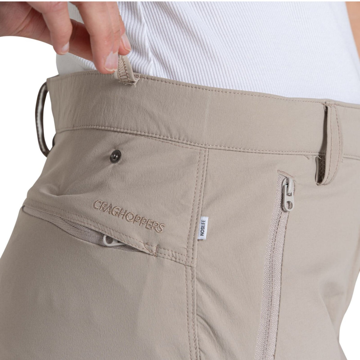 Craghoppers NosiLife Zip-off Tropenhose für Damen Insektenabweisend in Kurzgröße