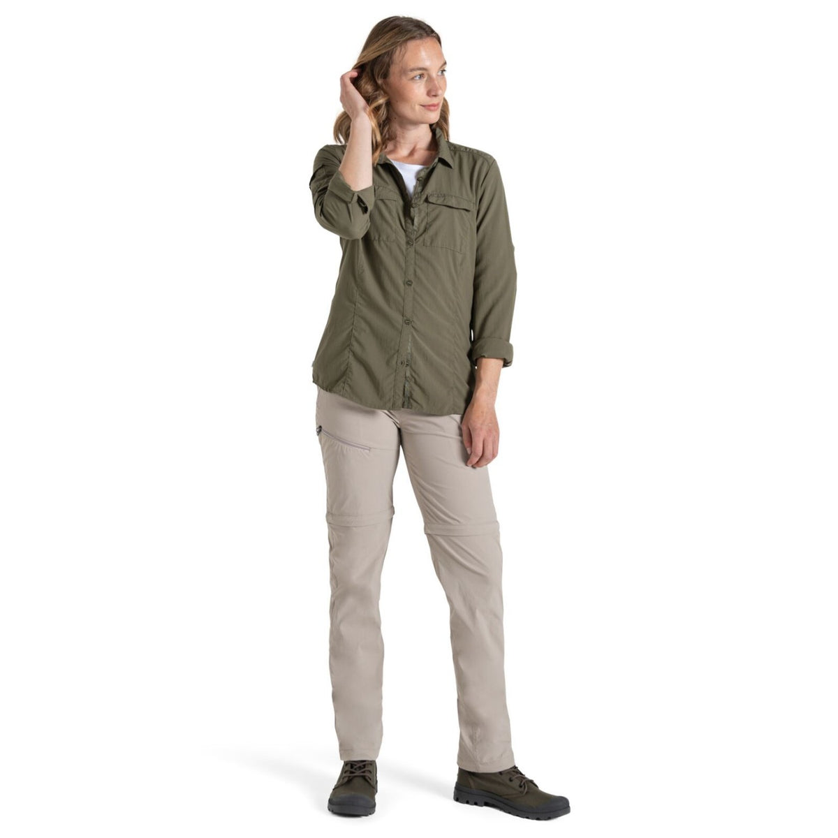 Craghoppers NosiLife Zip-off Tropenhose für Damen Insektenabweisend in Kurzgröße