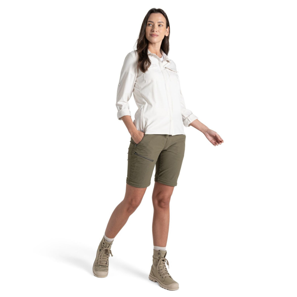 Craghoppers NosiLife Zip-off Tropenhose für Damen Insektenabweisend in Kurzgröße