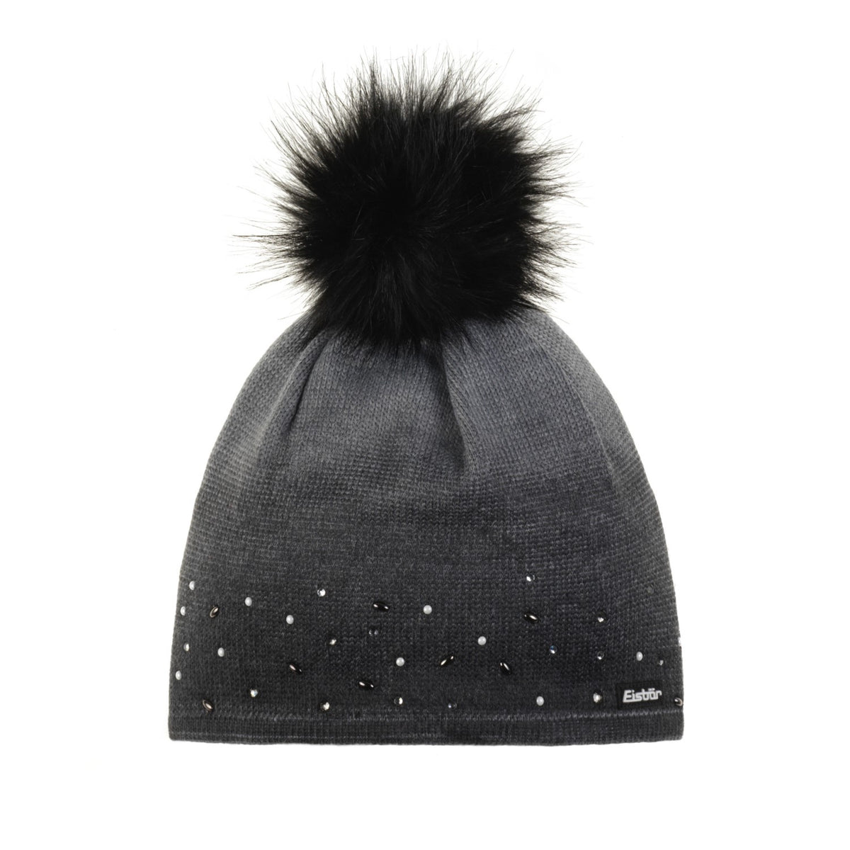 Eisbär Dip Dye Lux Crystal Mütze für Damen mit Bommel
