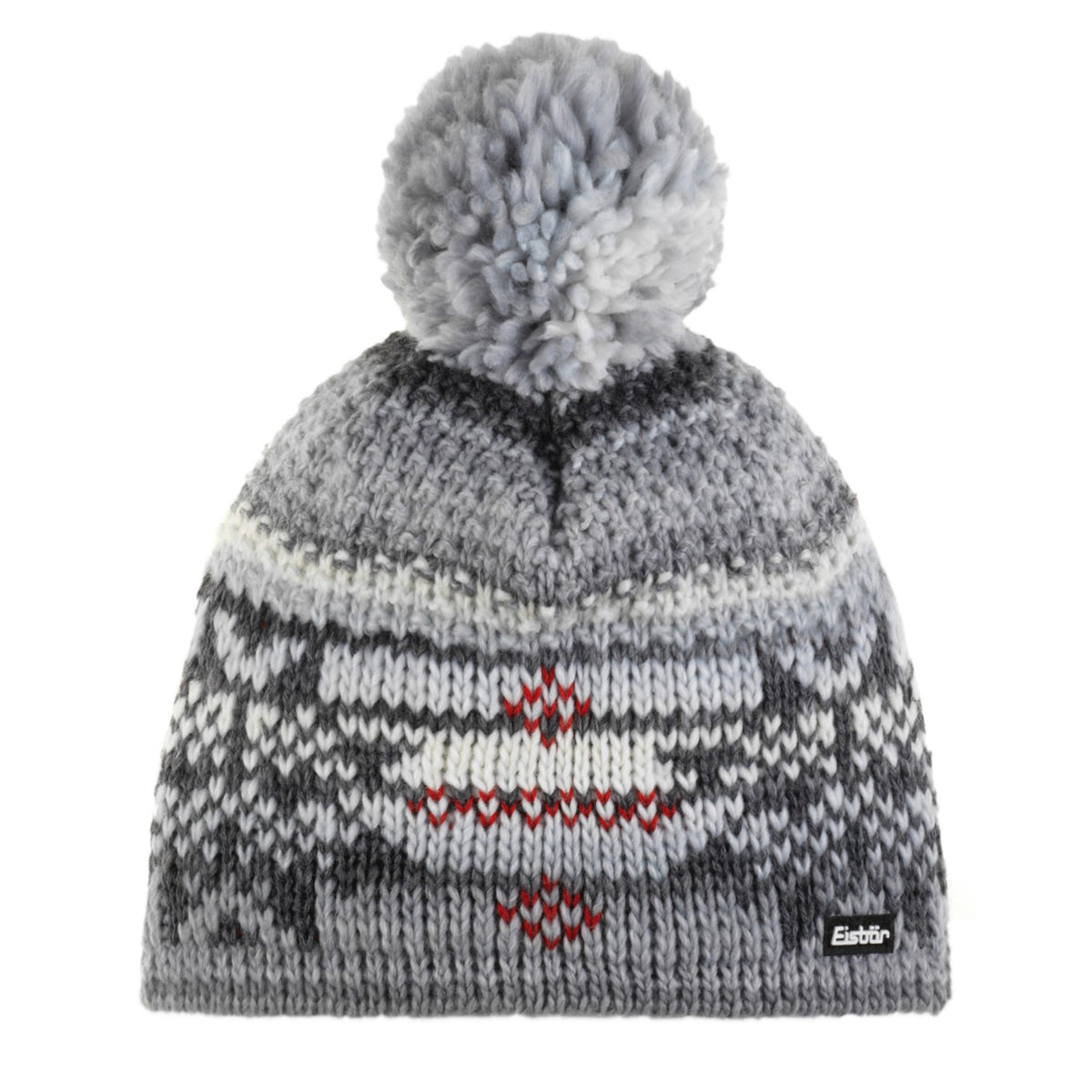 Eisbär Ike Strickmütze mit Bommel für Damen und Herren