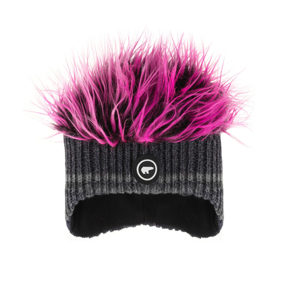 Eisbär Mütze Wintermütze mit Haaren Keke Cocker für Damen und Herren