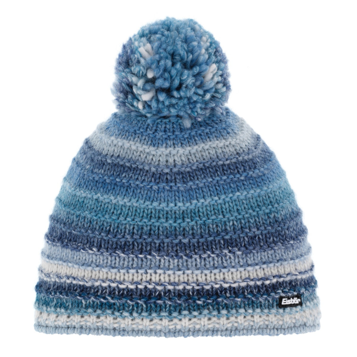 Eisbär Mikata Strickmütze mit Bommel für Damen und Herren