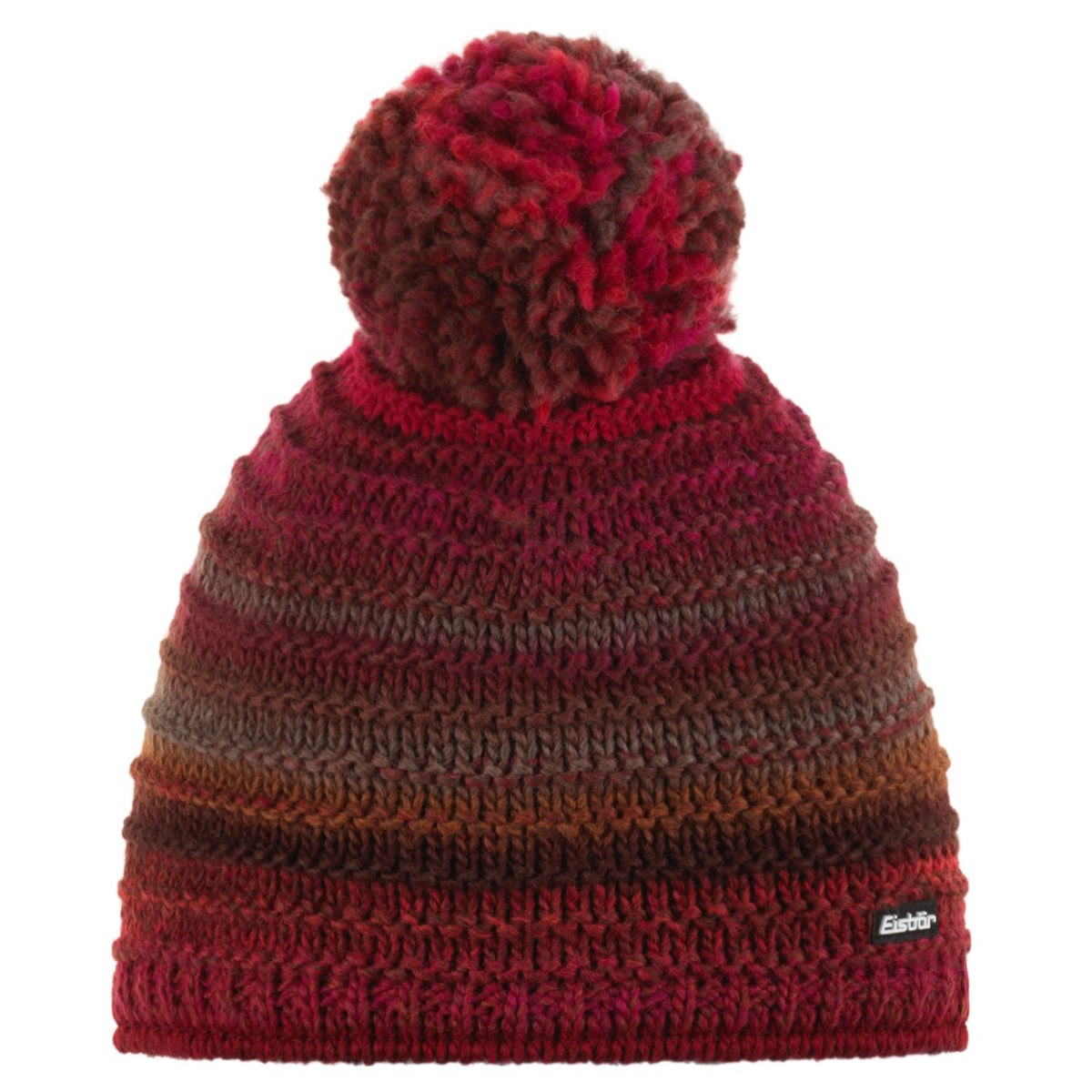 Eisbär Mikata Strickmütze mit Bommel für Damen und Herren