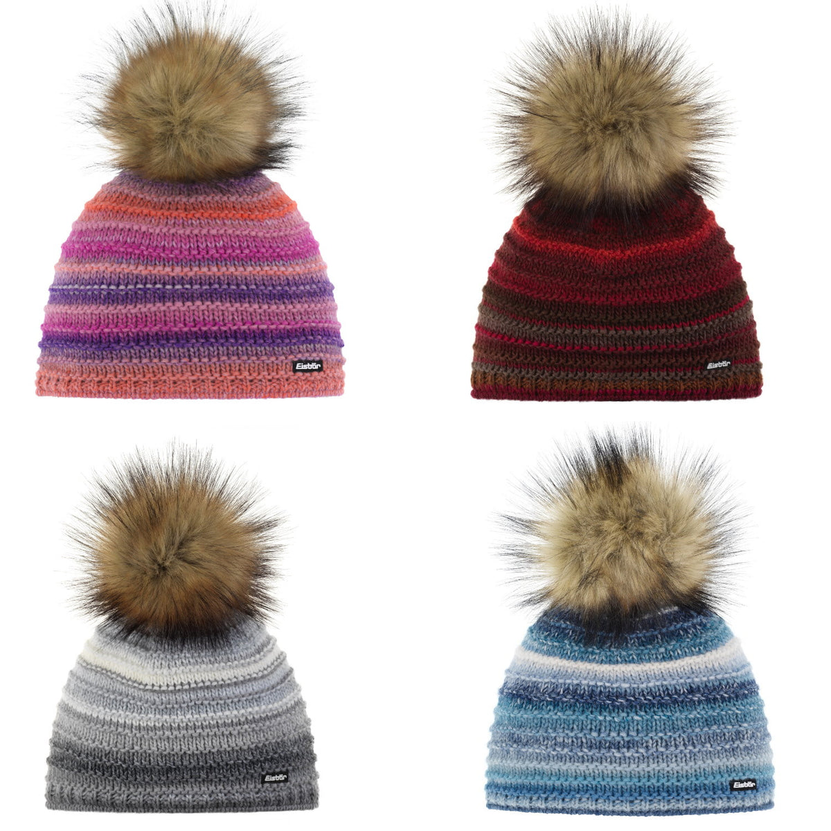 Eisbär Mikata Lux Mütze für Damen mit Bommel