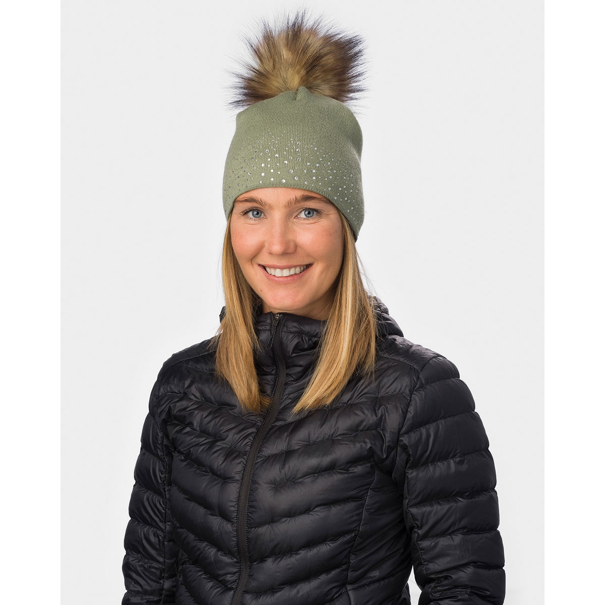 Eisbär Nalin Lux Crystal Mütze für Damen mit Bommel