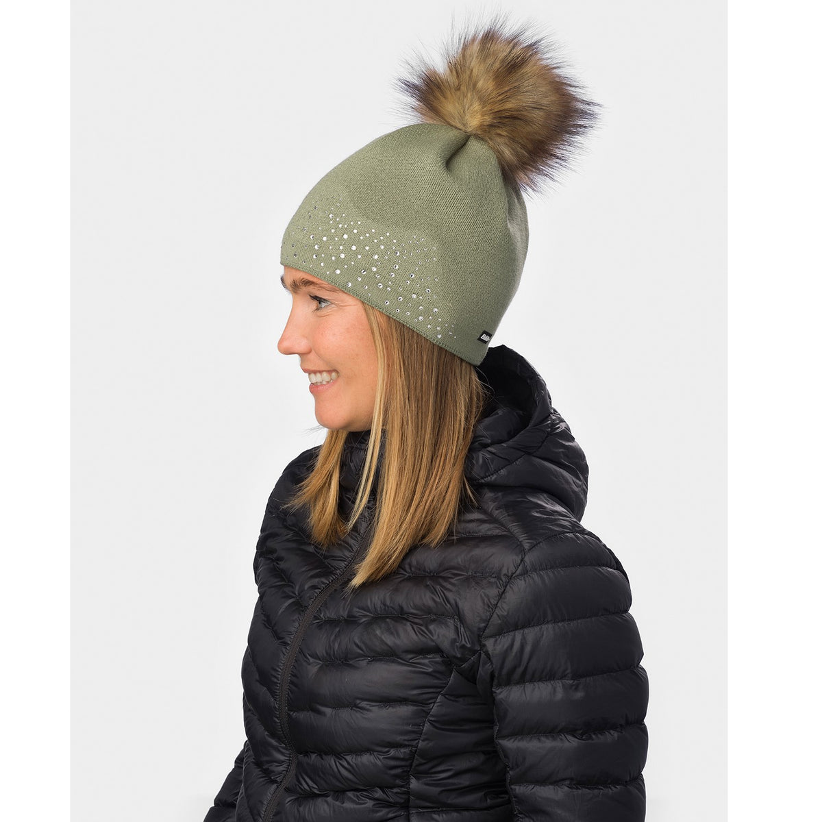 Eisbär Nalin Lux Crystal Mütze für Damen mit Bommel