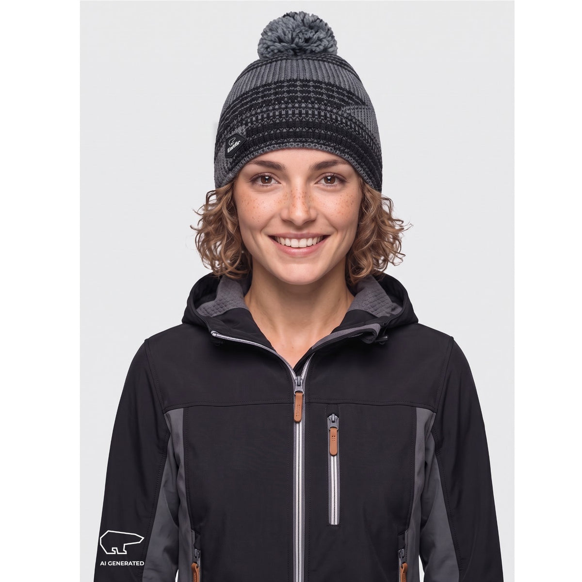 Eisbär Nona Oversize Pompon Mütze