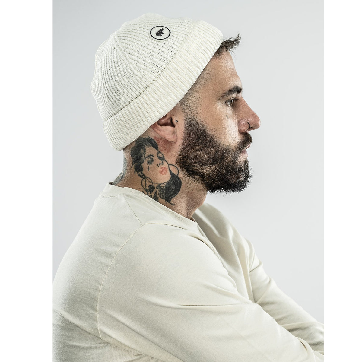 Eisbär Raik MÜ Strickmütze / Fisherman Style für Damen und Herren aus Merinowolle