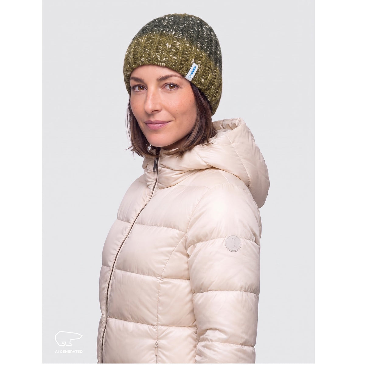 Eisbär Strickmütze aus Bio-Baumwolle