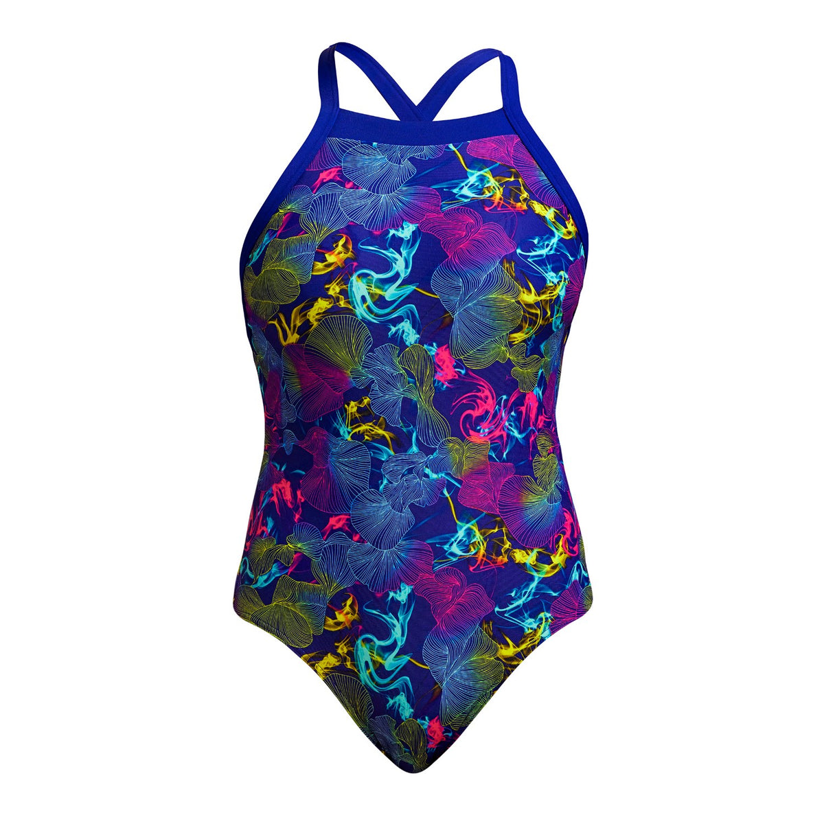 Funkita Badeanzug Damen Oyster Saucy X-förmige verstellbare Träger