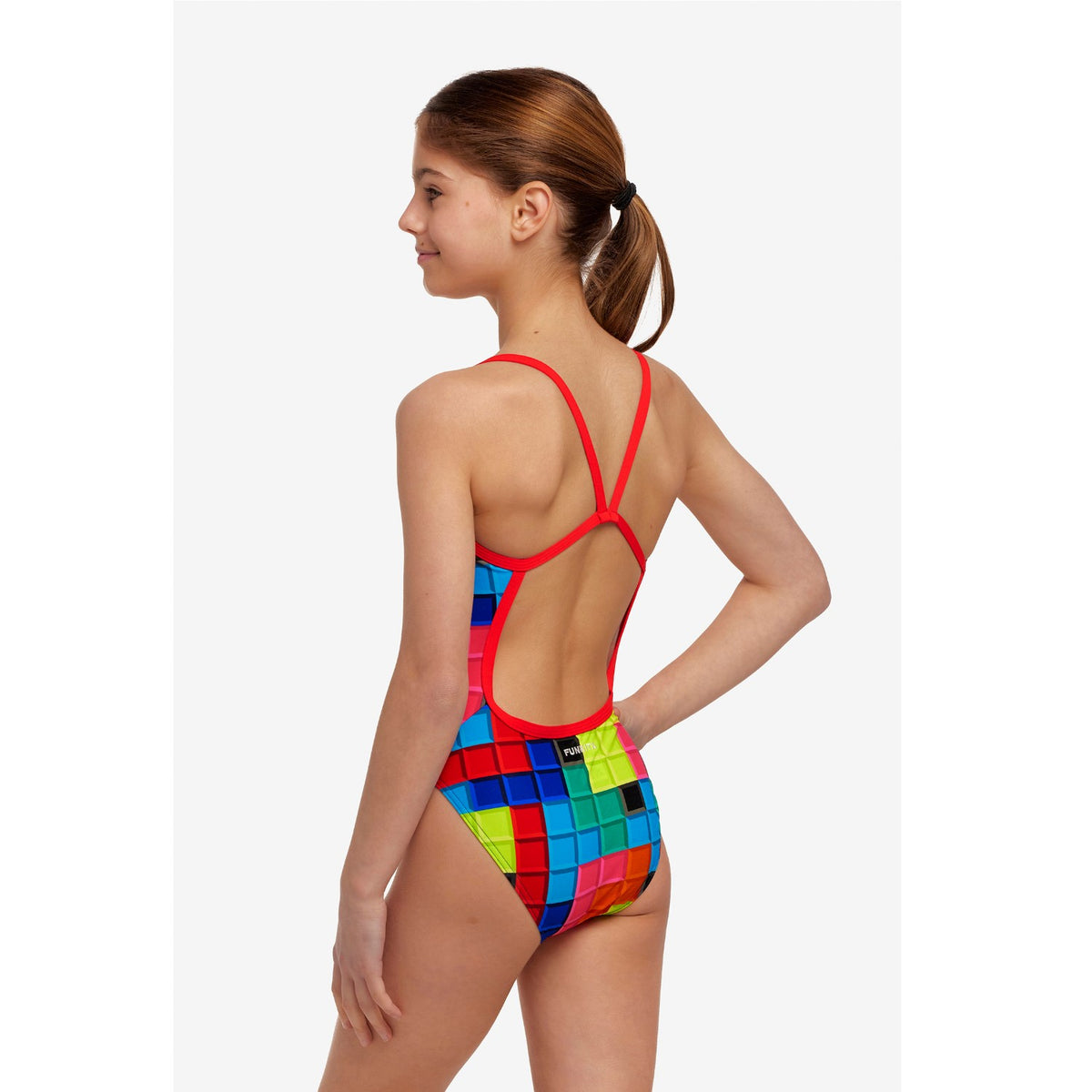 Funkita Badeanzug Mädchen Blocked chlorbestädig