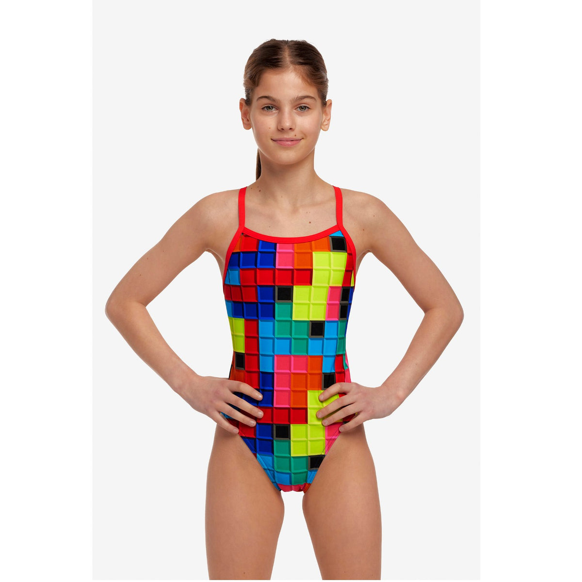 Funkita Badeanzug Mädchen Blocked chlorbestädig