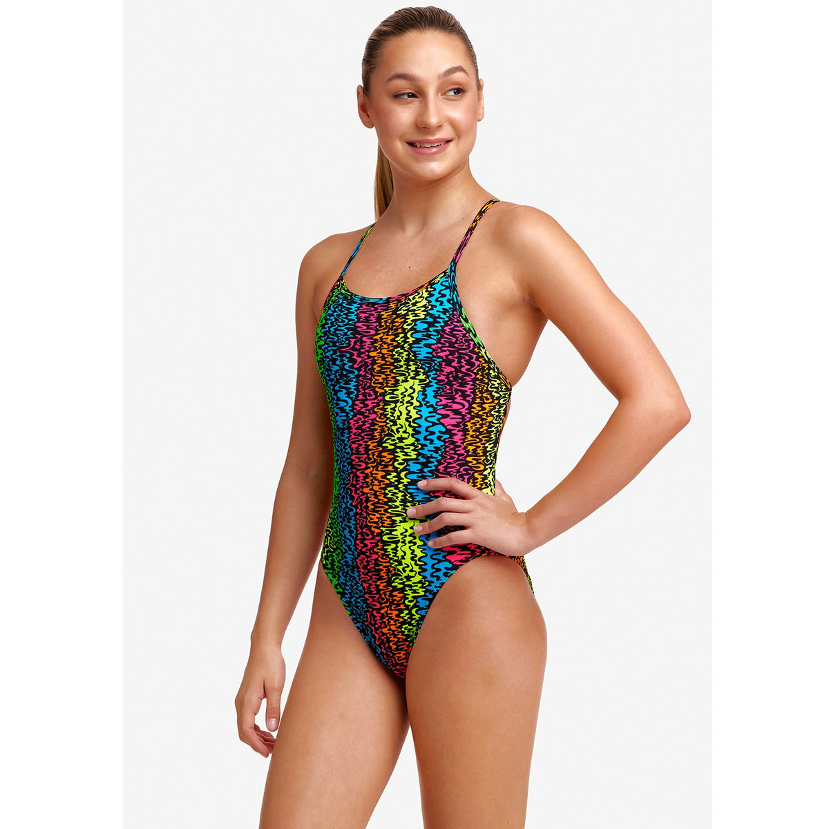 Funkita Badeanzug Mädchen Sunset West chlorresistent