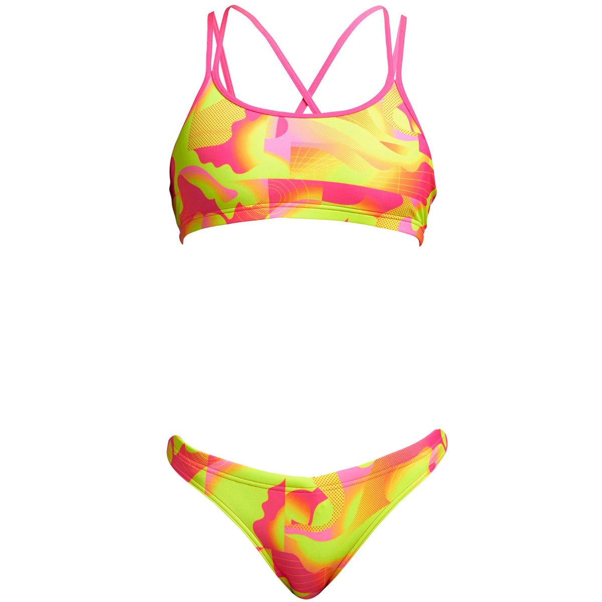 Funkita Bikini Set Mädchen Pinged Pink chlorbeständig