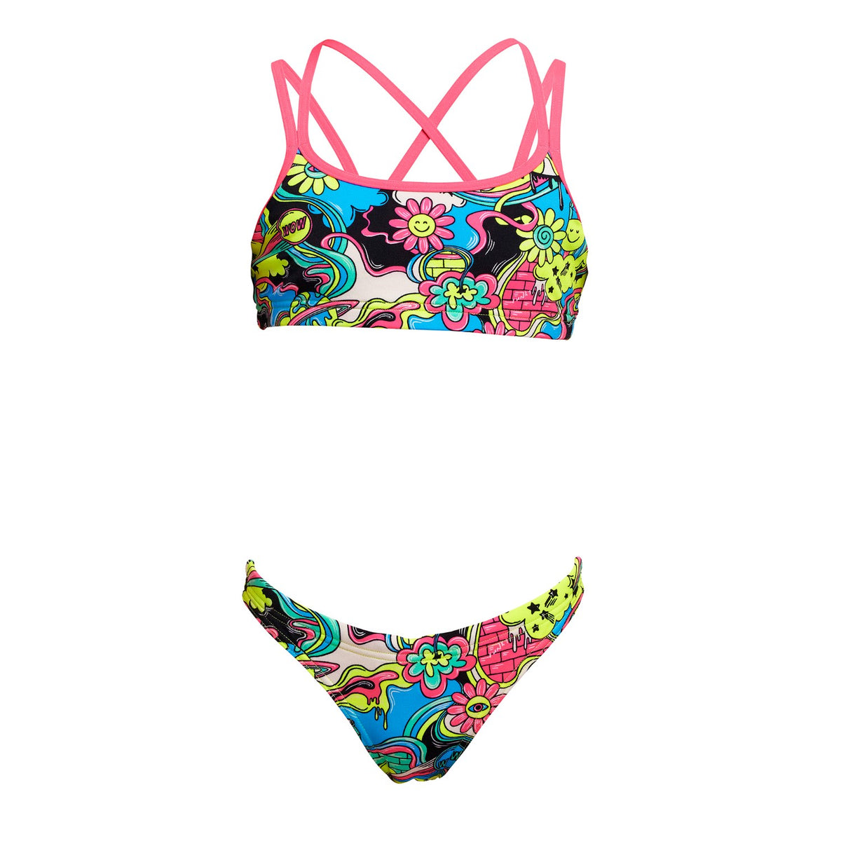 Funkita Bikini Set Mädchen Smash Mouth chlorbeständig