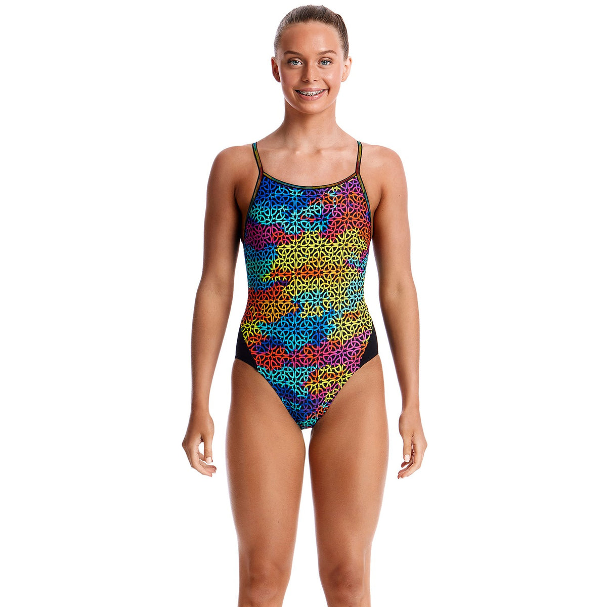 Funkita Badeanzug Mädchen Celtic Pride mit verkleinertem Rückenausschnitt