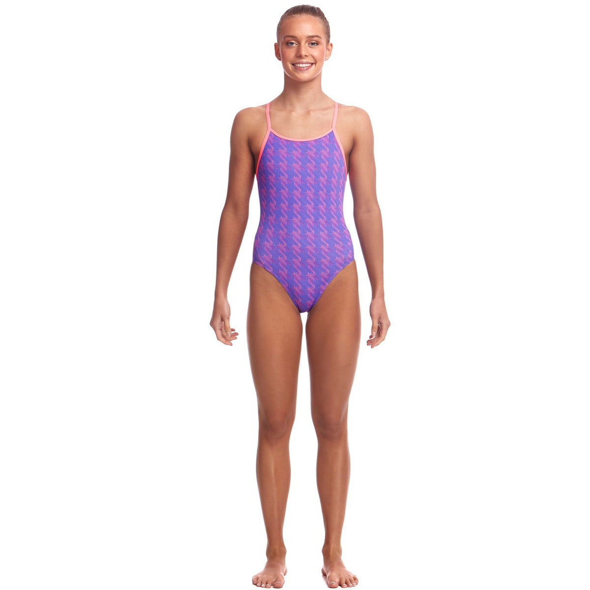 Funkita Badeanzug Mädchen Tetris Time schnelltrocknend und chlorresistent