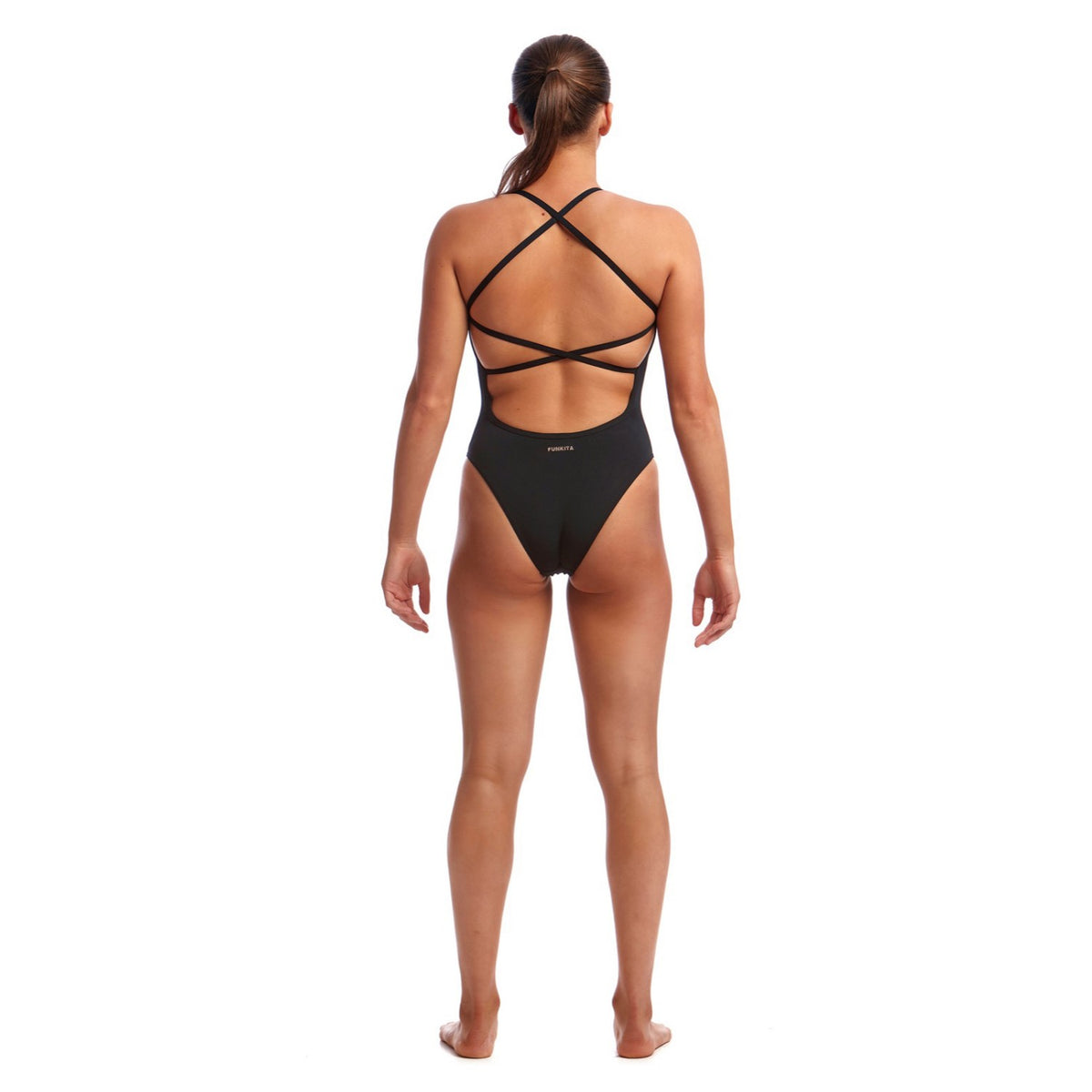 Funkita Badeanzug Damen Bronzed schwarz chlorresistent