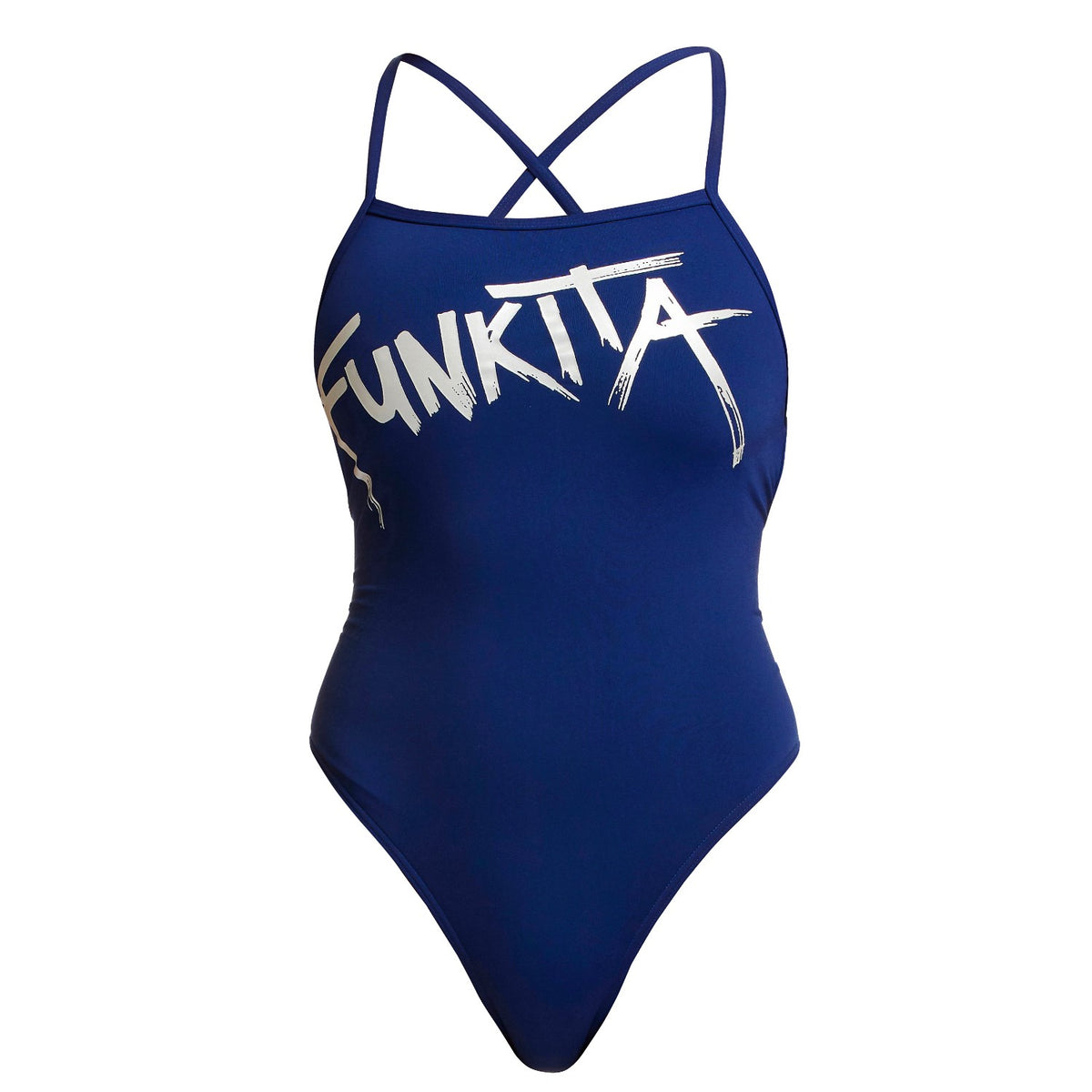 Funkita Badeanzug Damen Zinc´d blau schnelltrockend