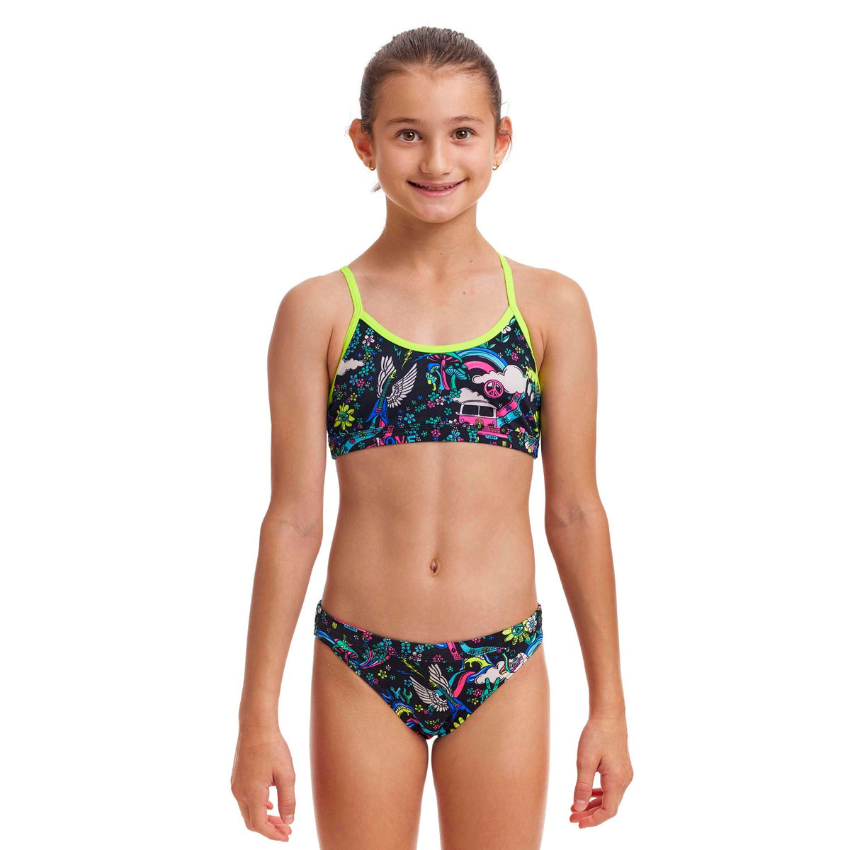 Funkita Hippy Dippy Bikini Mädchen chlorresistent und UV-Schutz 50+