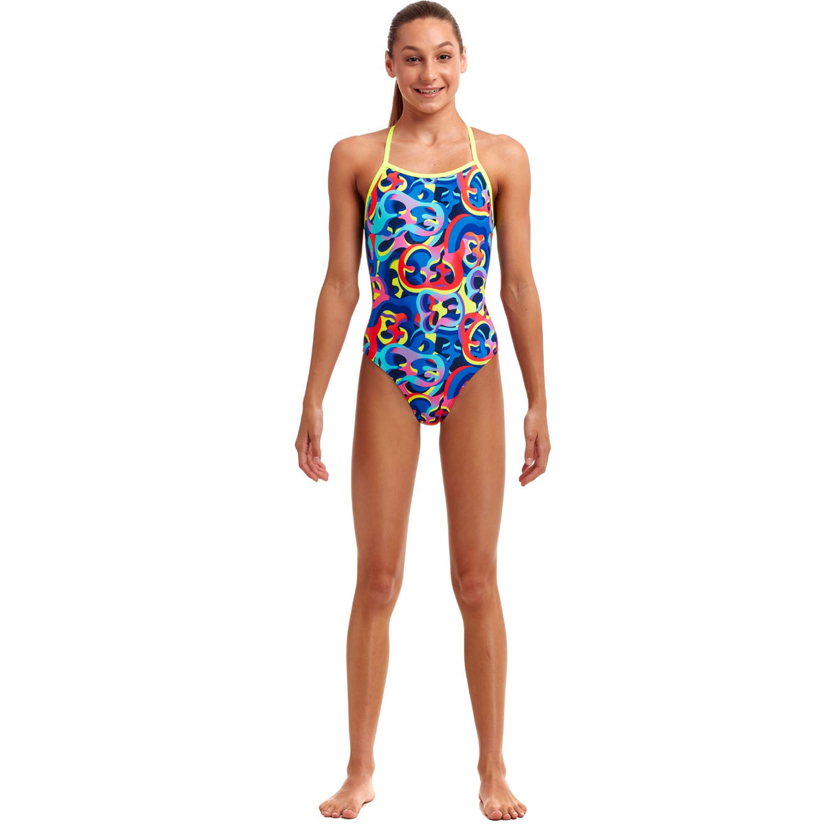 Funkita Badeanzug Mädchen Organica Bunt chlorresistent