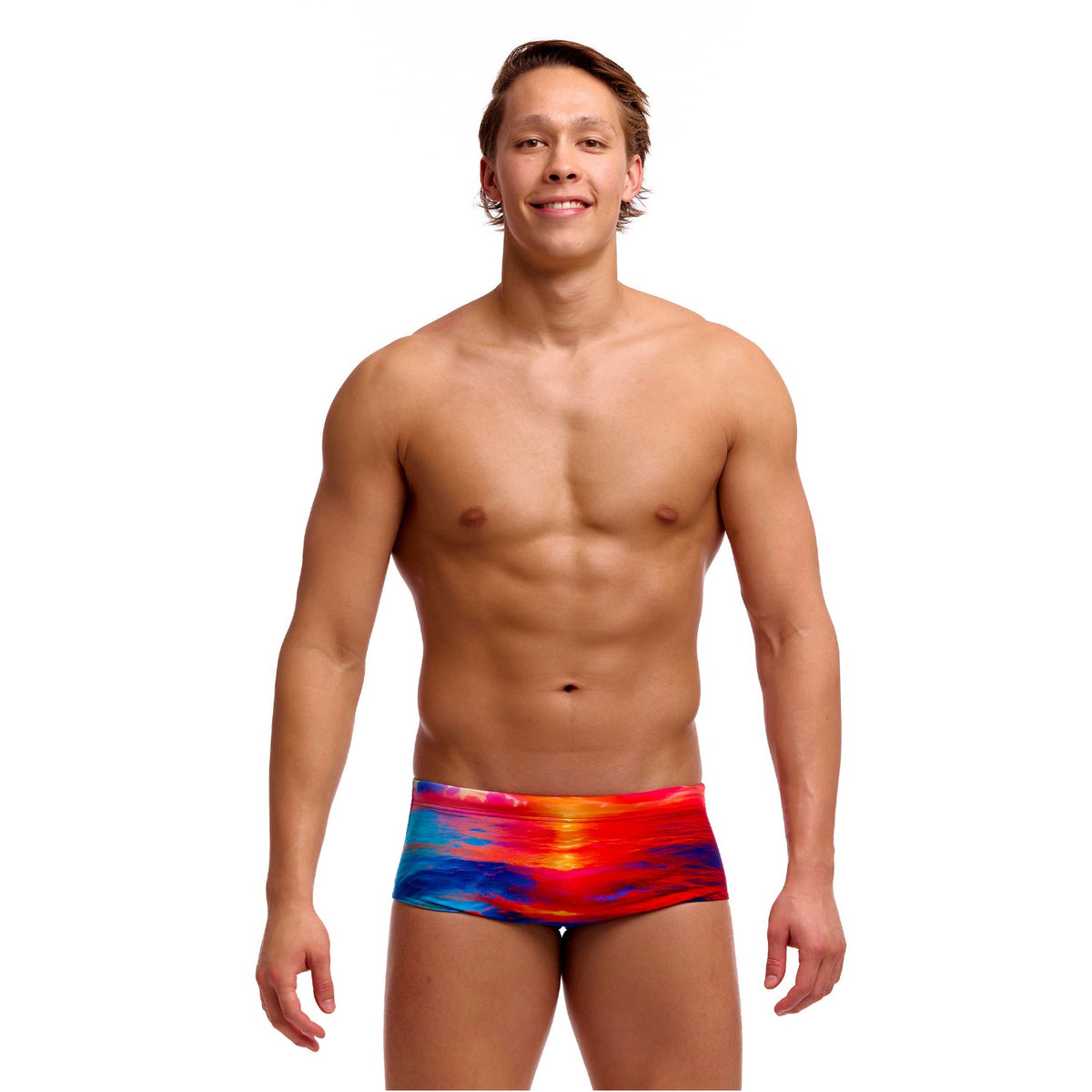 Funky Trunks Badehose Herren Sidewinder Trunk Sunset Delight