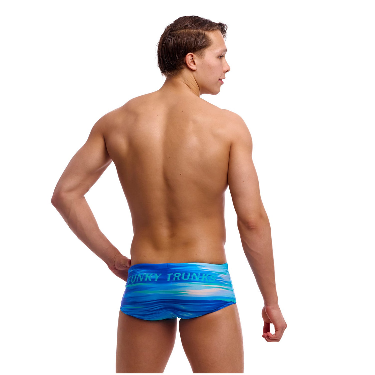 Funky Trunks Badehose Herren Sidewinder Trunk Sea Breeze