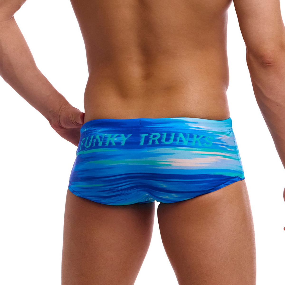 Funky Trunks Badehose Herren Sidewinder Trunk Sea Breeze