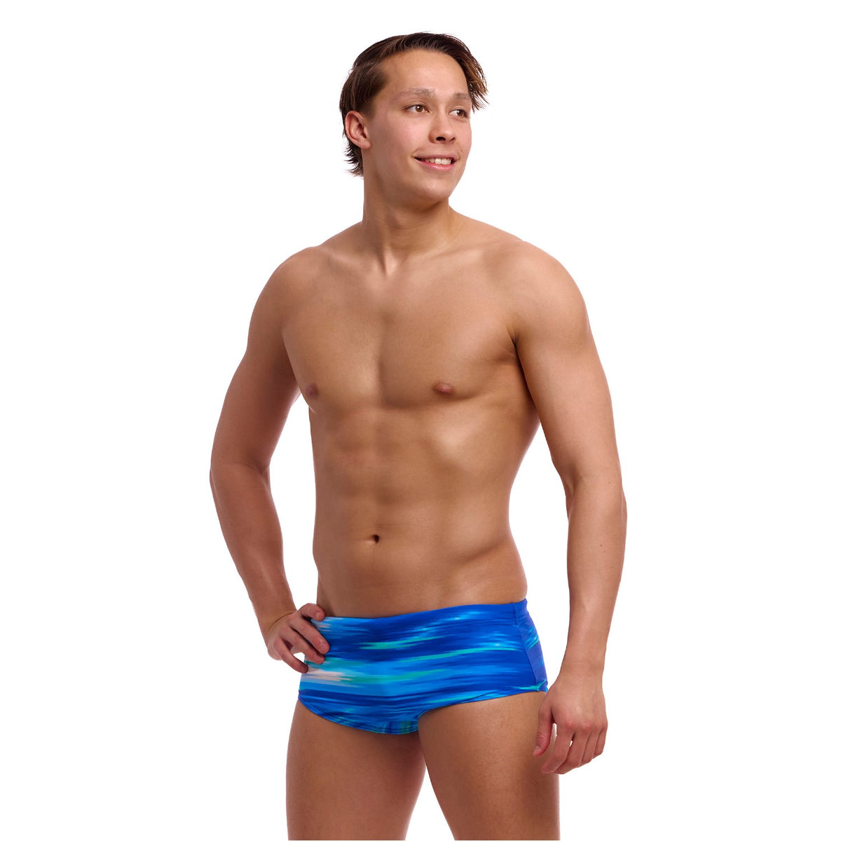 Funky Trunks Badehose Herren Sidewinder Trunk Sea Breeze