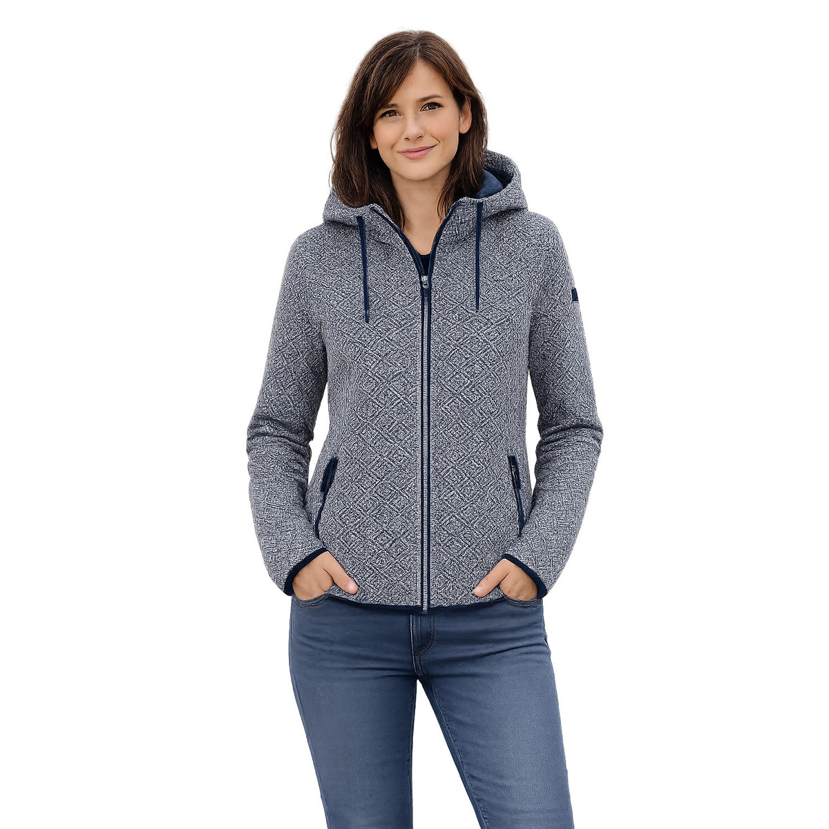 Icepeak Adrian Strickfleecejacke Damen mit Kapuze