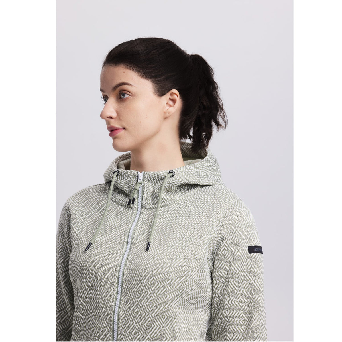 Icepeak Adrian Strickfleecejacke Damen mit Kapuze