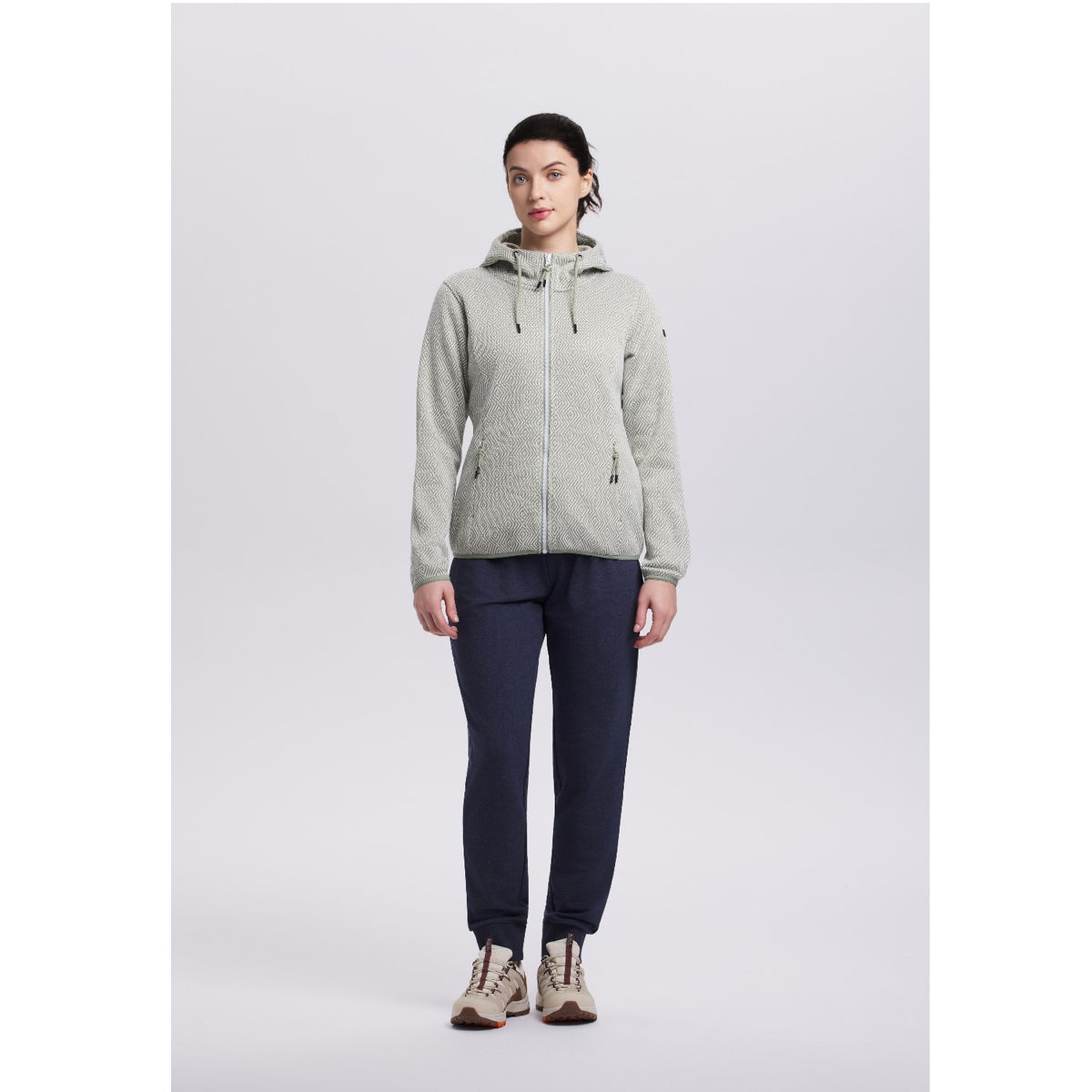 Icepeak Adrian Strickfleecejacke Damen mit Kapuze