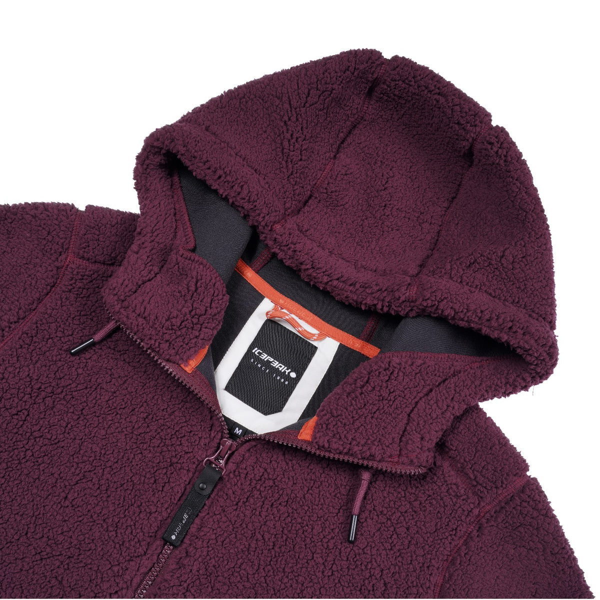 Icepeak Agra Fleecejacke für Damen mit verschließbaren Taschen und einer Kapuze