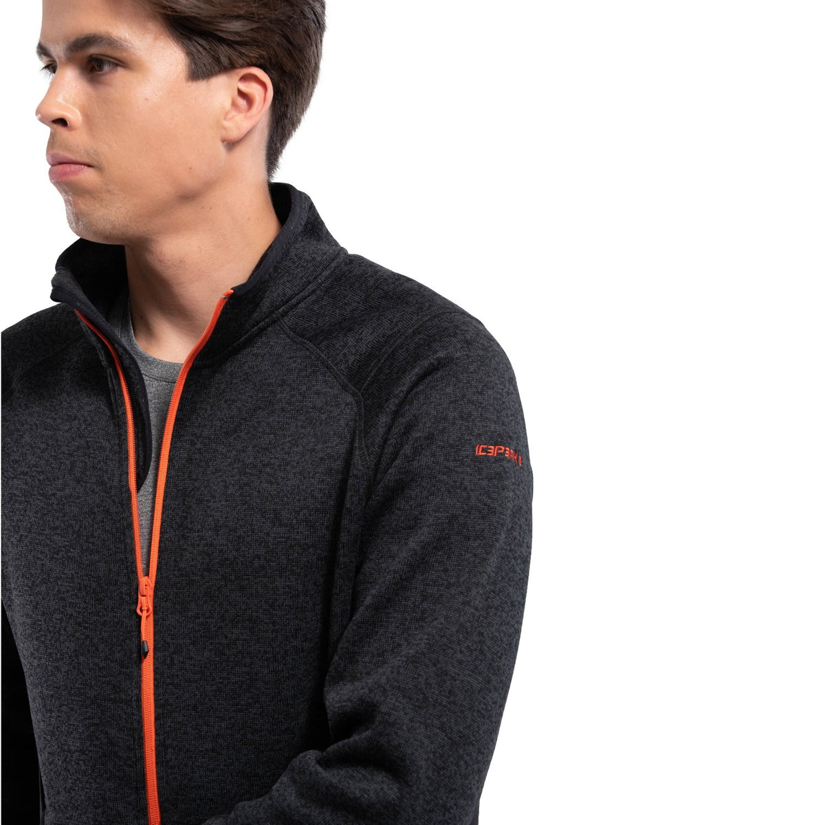 Icepeak Bode Strickfleecejacke Herren ohne Kapuze