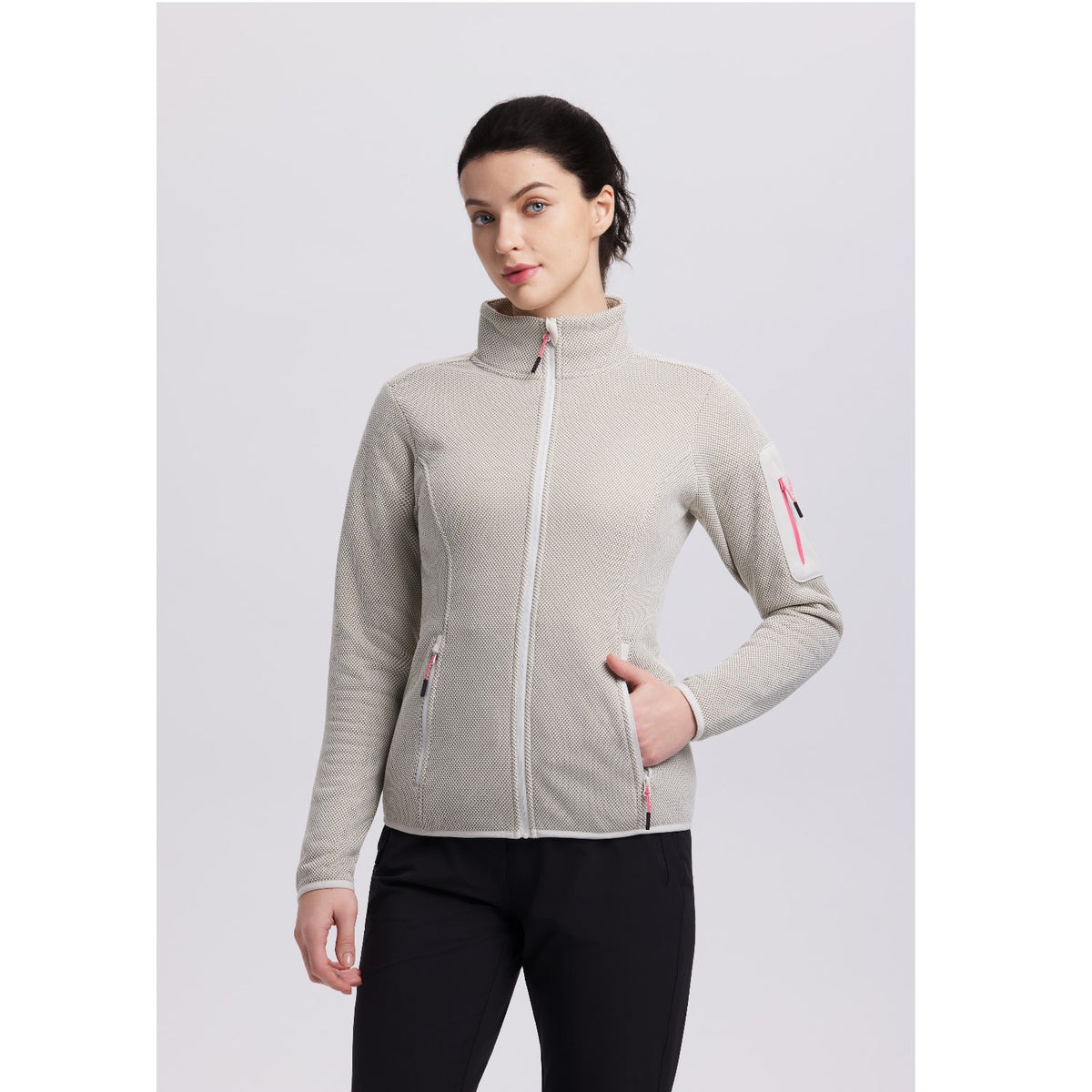 Icepeak Bowersville Strickfleecejacke für Damen ohne Kapuze