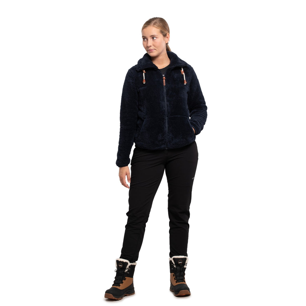Icepeak Colony Fleecejacke Damen Langhaar Jacke Fleece