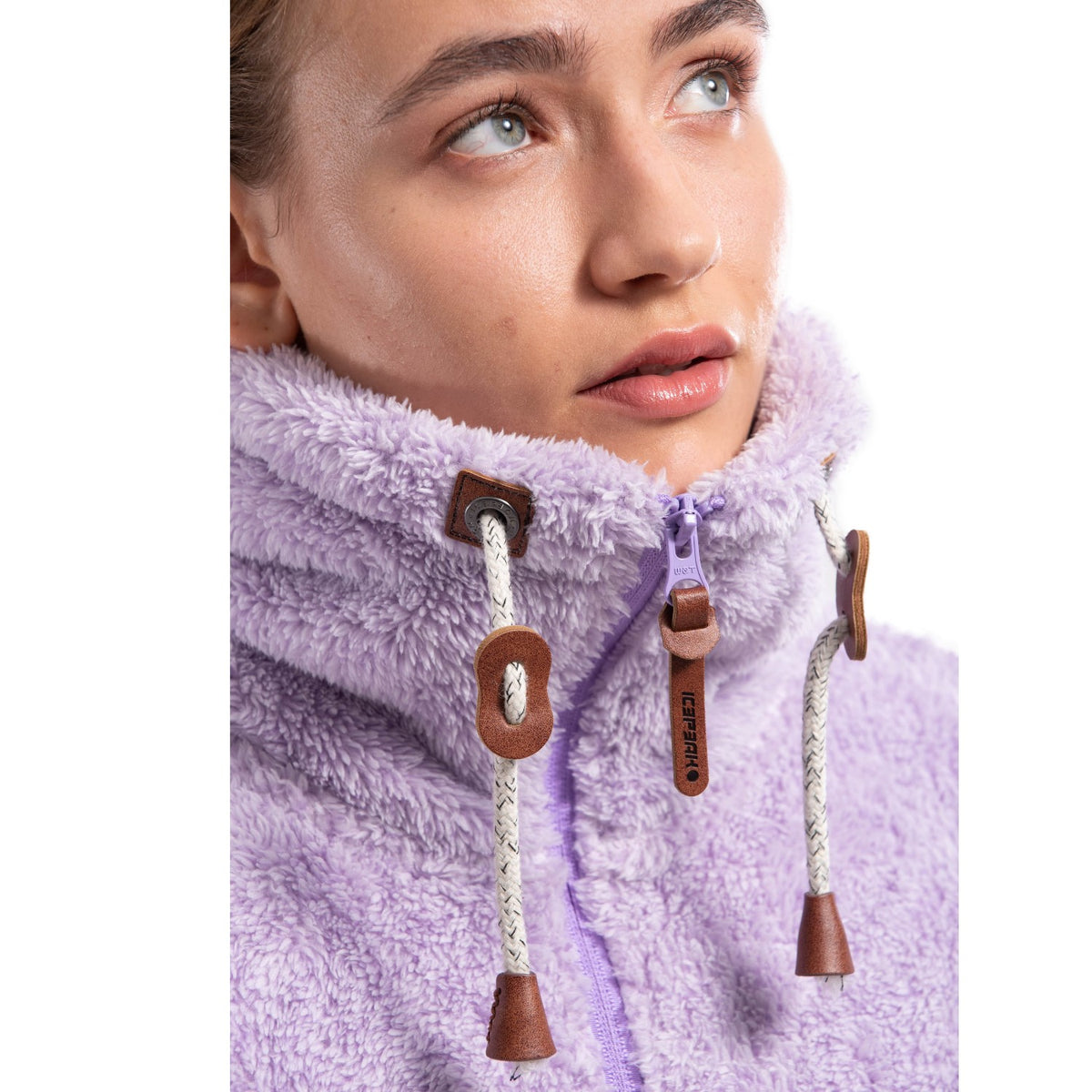 Icepeak Colony Fleecejacke Damen Langhaar Jacke Fleece