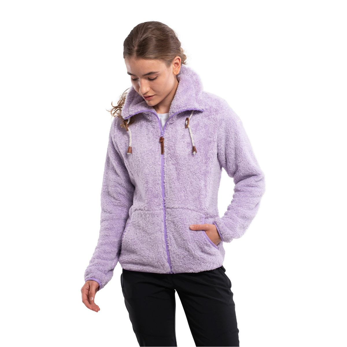 Icepeak Colony Fleecejacke Damen Langhaar Jacke Fleece