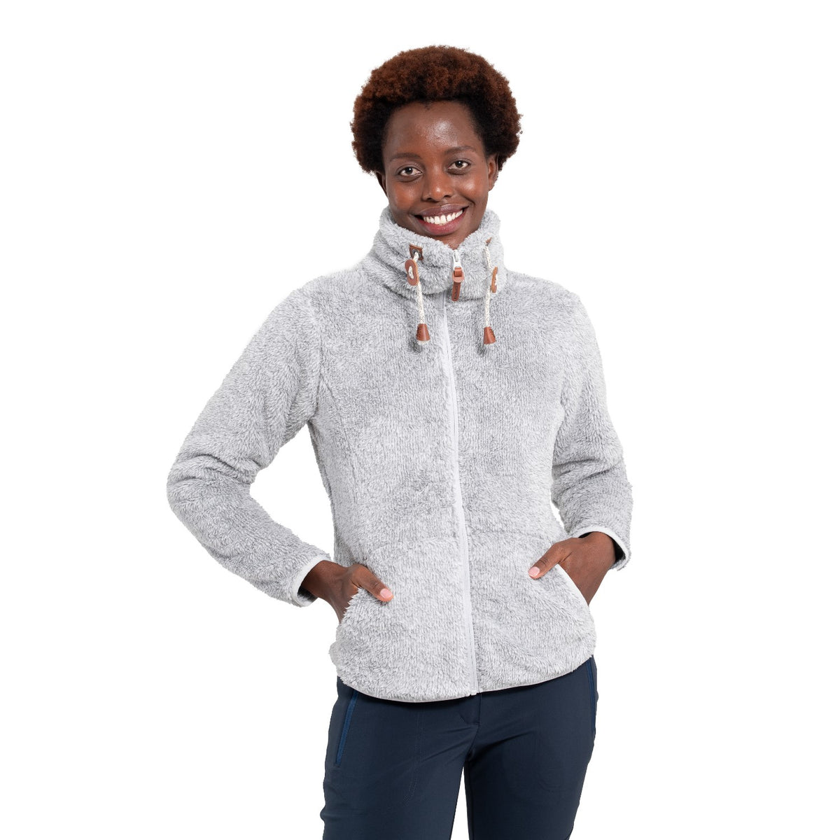 Icepeak Colony Teddy Fleecejacke Damen Langhaarfleecejacke