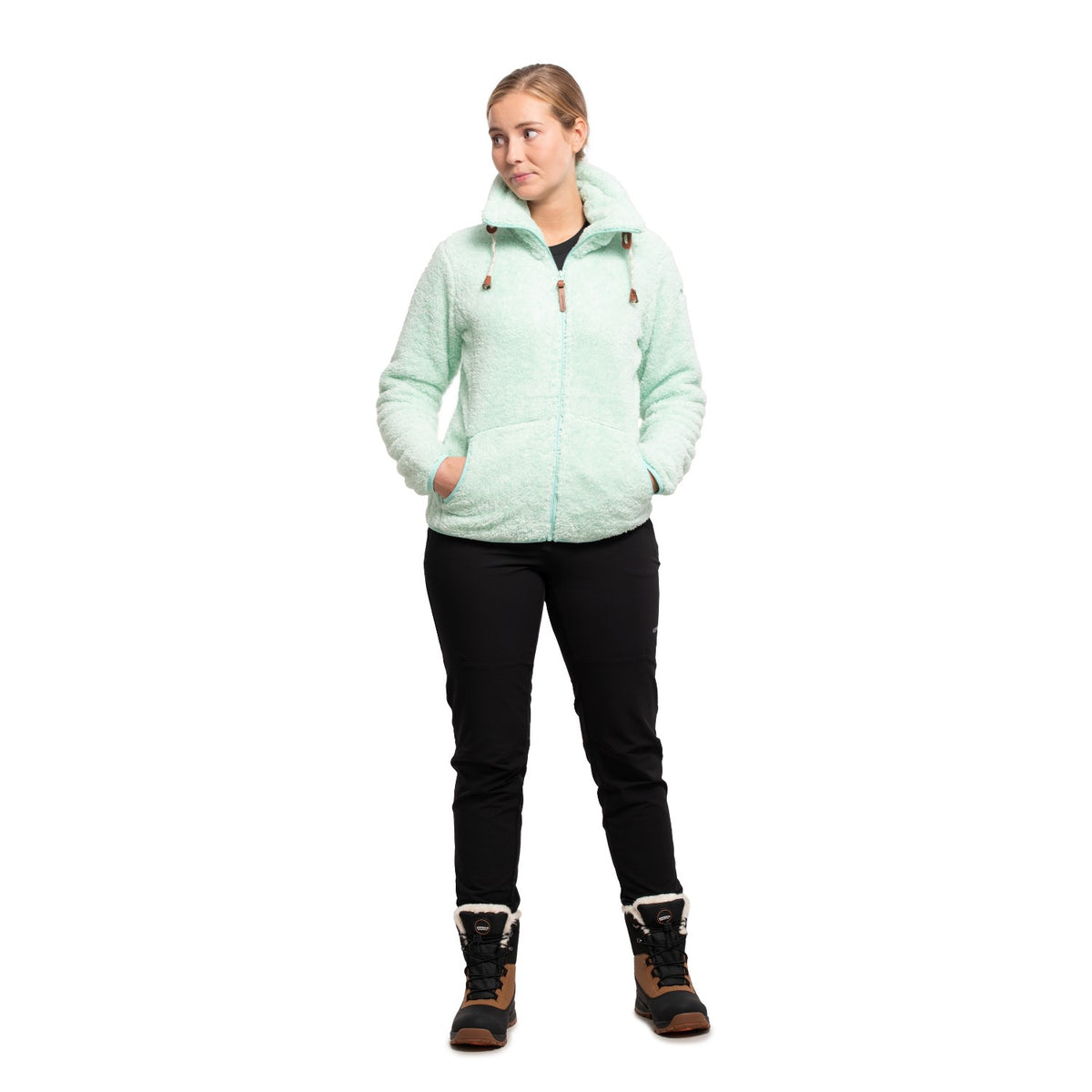 Icepeak Colony Fleecejacke Damen Langhaar Jacke Fleece