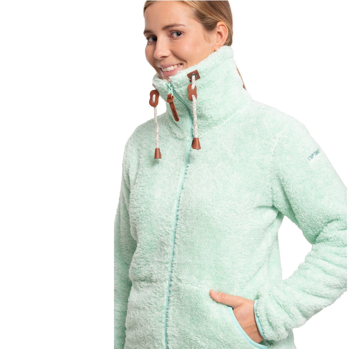 Icepeak Colony Fleecejacke Damen Langhaar Jacke Fleece