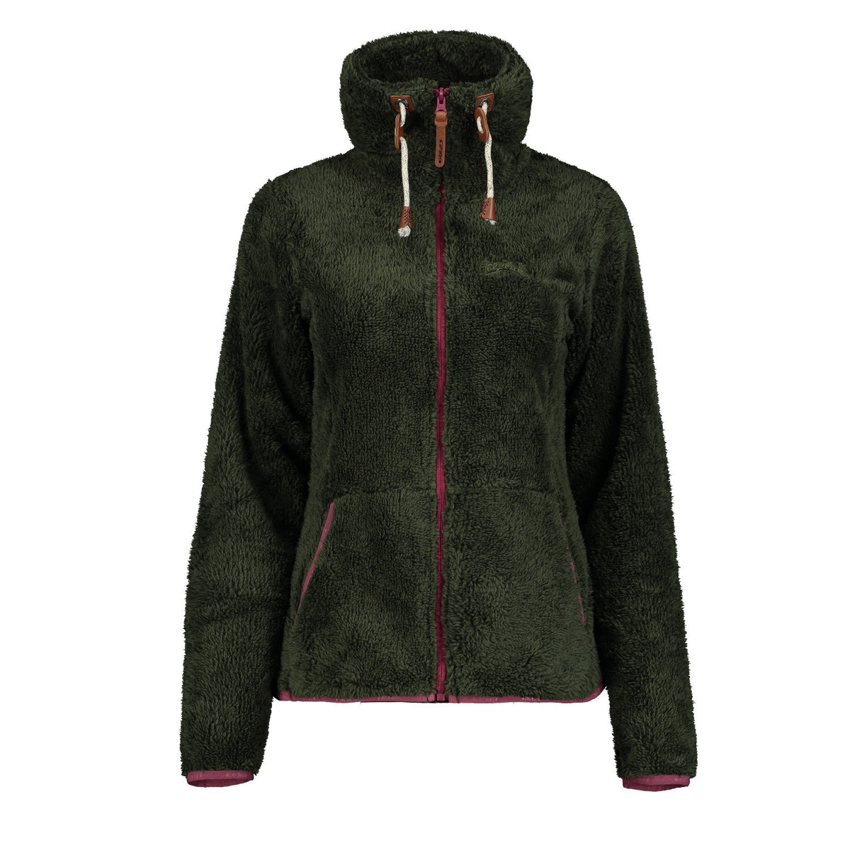 Icepeak Colony Fleecejacke Damen Langhaar Jacke Fleece