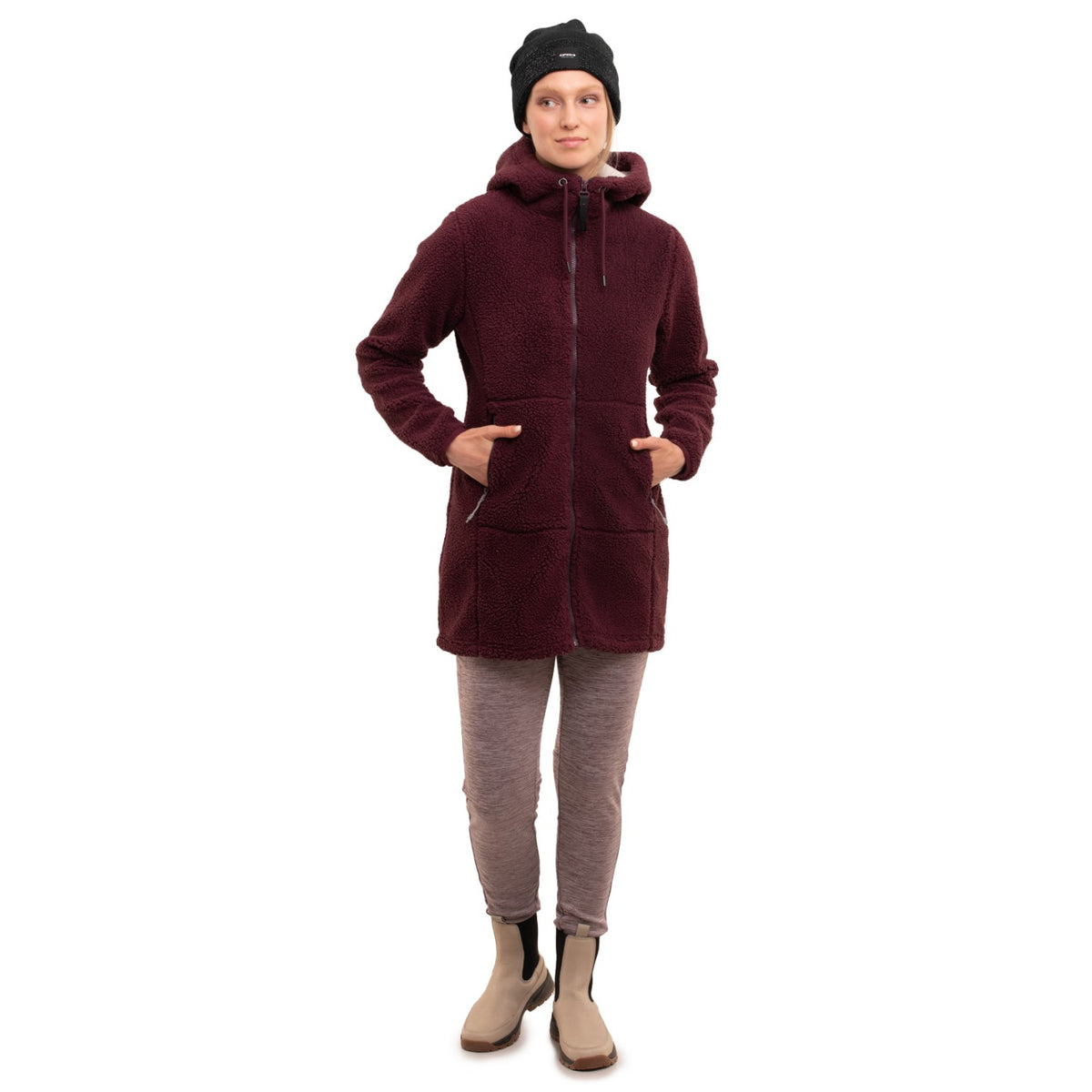 Icepeak Fleecejacke Agra für Damen mit Kapuze