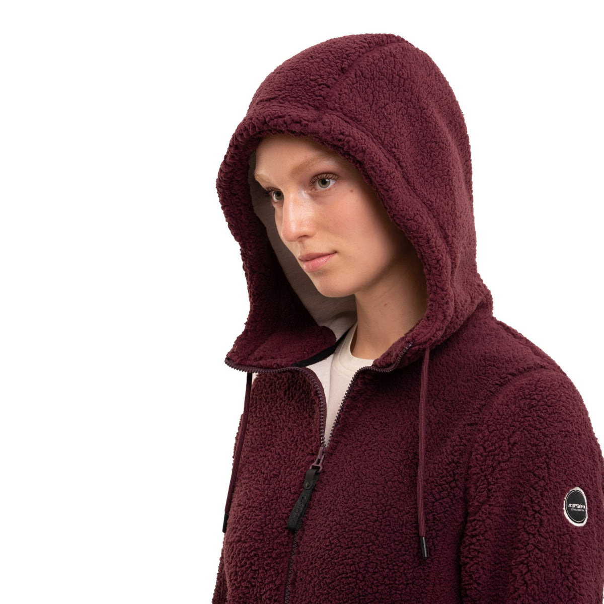 Icepeak Fleecejacke Agra für Damen mit Kapuze