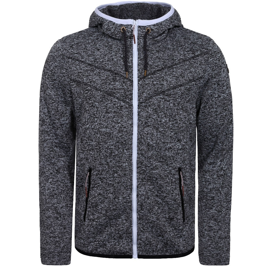 Icepeak Strickfleecejacke Lew für Herren mit Kapuze