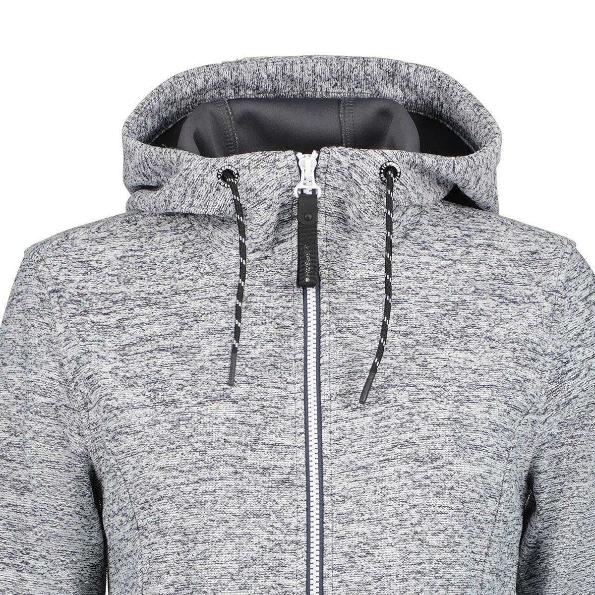 Icepeak Strickfleecejacke lang für Damen Alzey mit Kapuze