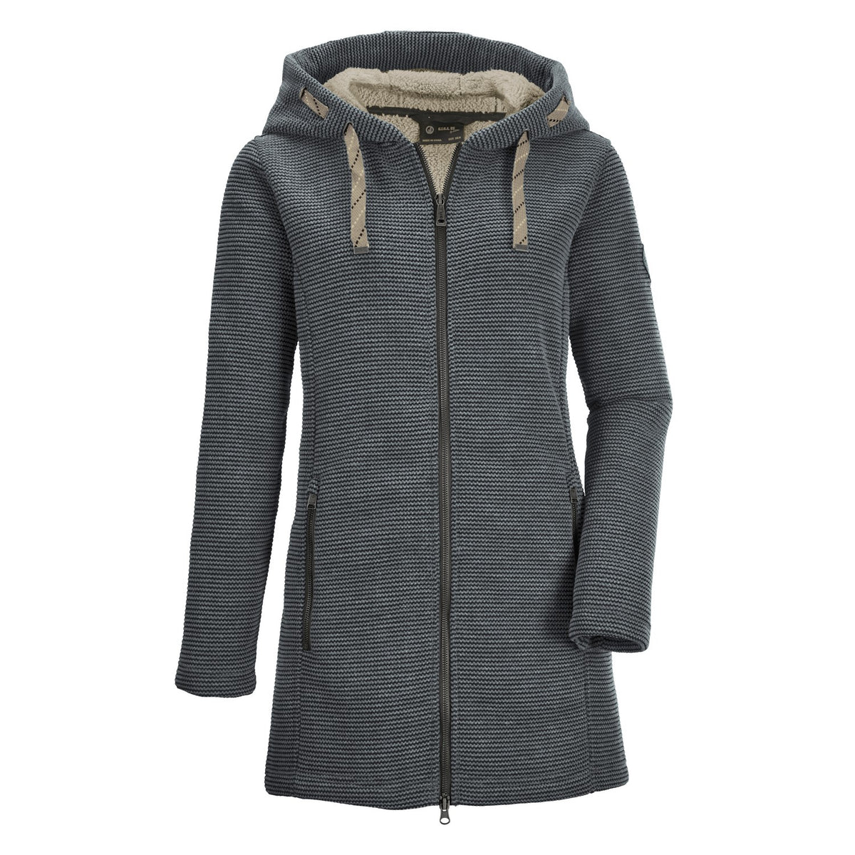 G.I.G.A. DX Damen Gw 54 Wmn Kntflc Prk Casual Strickfleeceparka/Fleecejacke mit großer Kapuze