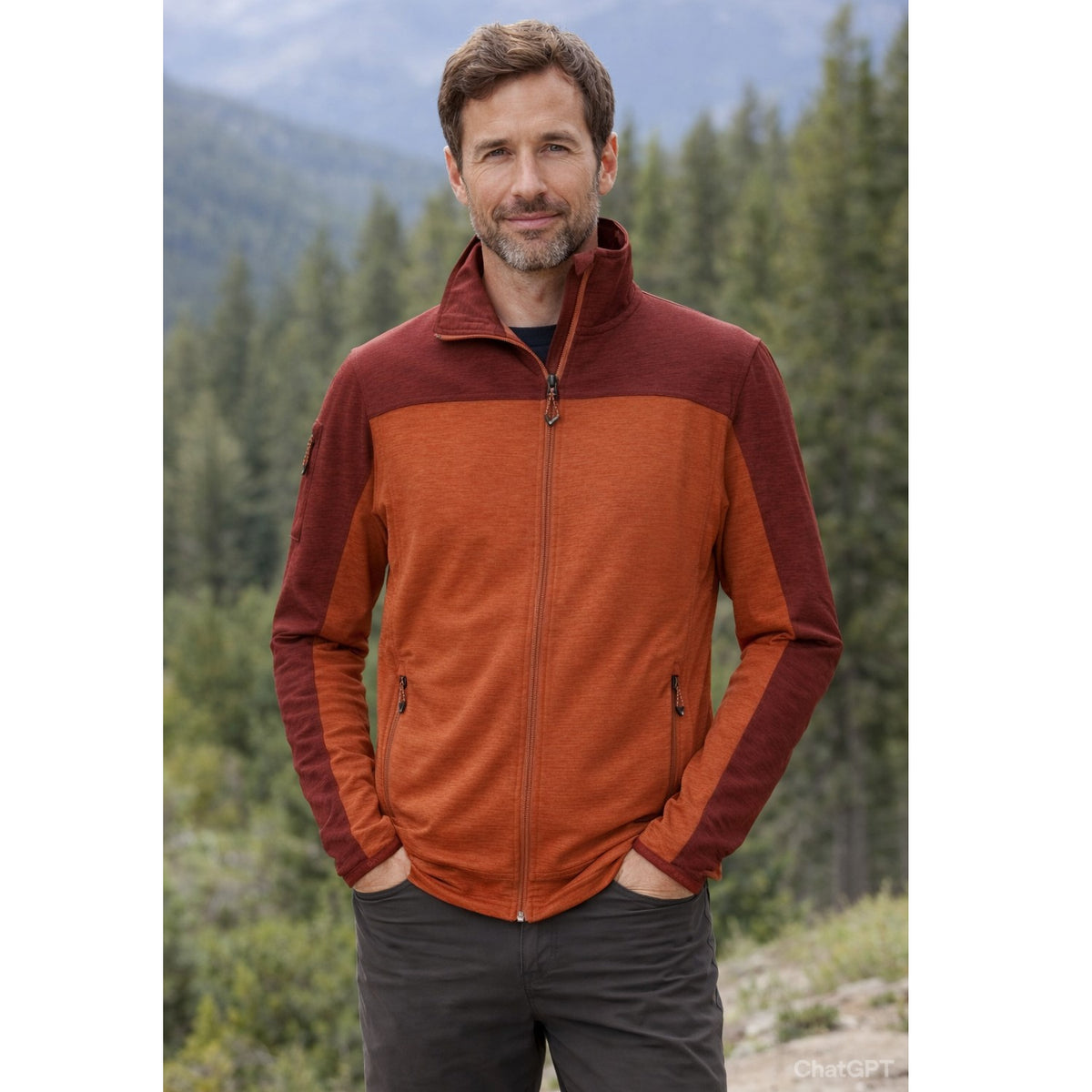 Killtec Powerstretchjacke für Herren mit verschliebaren Taschen