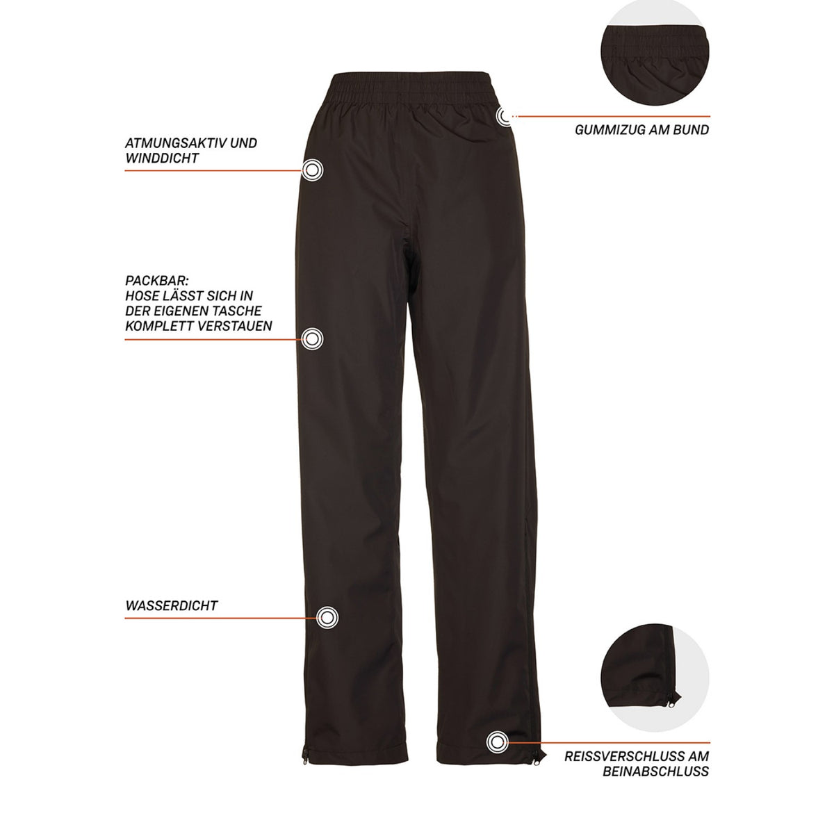 Killtec Regenhose / Überziehose für Damen